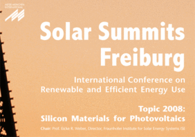 Plakatausschnitt des Solar Summits 2009