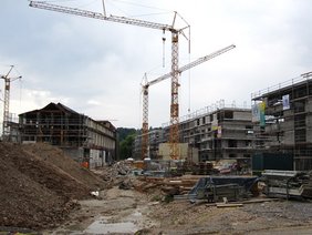 Baustelle im Tübinger Viertel Alte Weberei