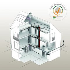 Gesundheitsgeprüfte Abgas- und Lüftungssysteme von ERLUS werden vom Sentinel Haus Institut für den Bau wohngesunder Gebäude empfohlen. Foto: ERLUS
