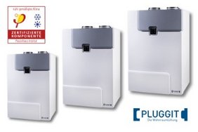 Die PluggEasy-Wohnraumlüftungs-Geräteserie überzeugen durch hohe Feuchte- und Wärmerückgewinnung. Foto: Pluggit GmbH, München