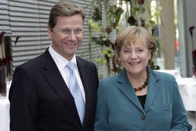 Guido Westerwelle und Angela Merkel