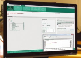 Die Software SysManager wird am Bildschirm dargestellt.
