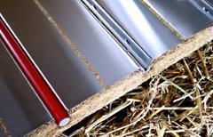 Das Trockenbausystem tempusDRY NATURE basiert auf dem nachwachsenden Grundwerkstoff Stroh. Foto: herotec GmbH Flächenheizung, Ahlen