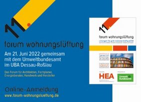 Am 21. Juni findet das Fachforum Wohnungslüftung statt. Foto: HEA 2022