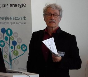 Heinrich Gugerli beim Vortrag auf der CEB