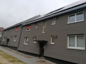 Pilotprojekt serielles sanieren: Das Wohnhaus in Hameln. Foto: Deutsche Energie-Agentur, dena