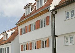 Außenansicht eines Passivhauses in Günzburg
