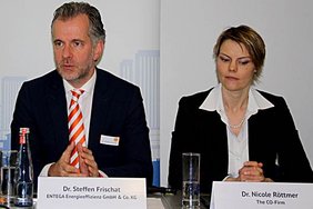 Steffen Frischat und Nicole Röttmer auf der Energy World in Essen