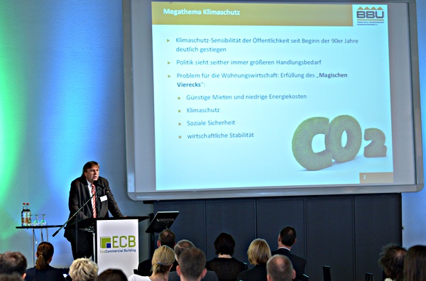 Siegfried Rehberg, BBU, bei seiner Rede auf der ECB-Veranstaltung
