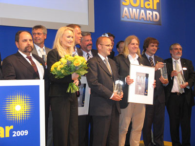 Die Preisträgerinnen und Preisträger des Intersolar Award 2009