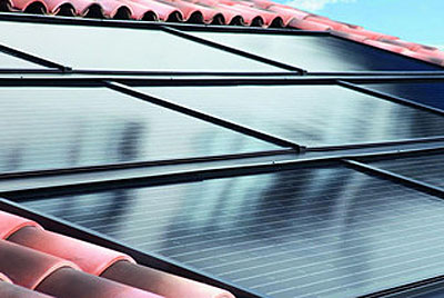 Dach mit Solarmodul